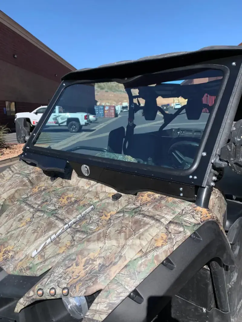 Dirt Warrior Accessories '14+ Yamaha Viking 700/ Eps Front Windshield 1