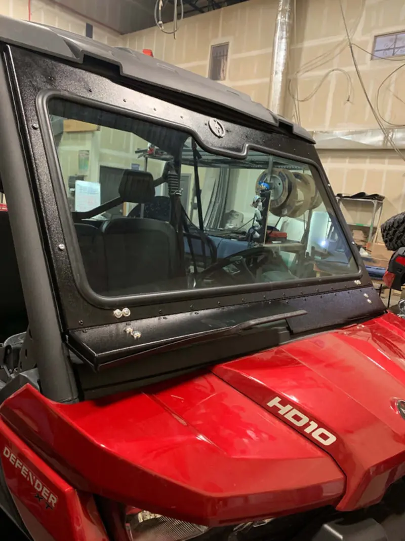 Dirt Warrior Accessories '15+ Can-Am Defender Front Windshield 2