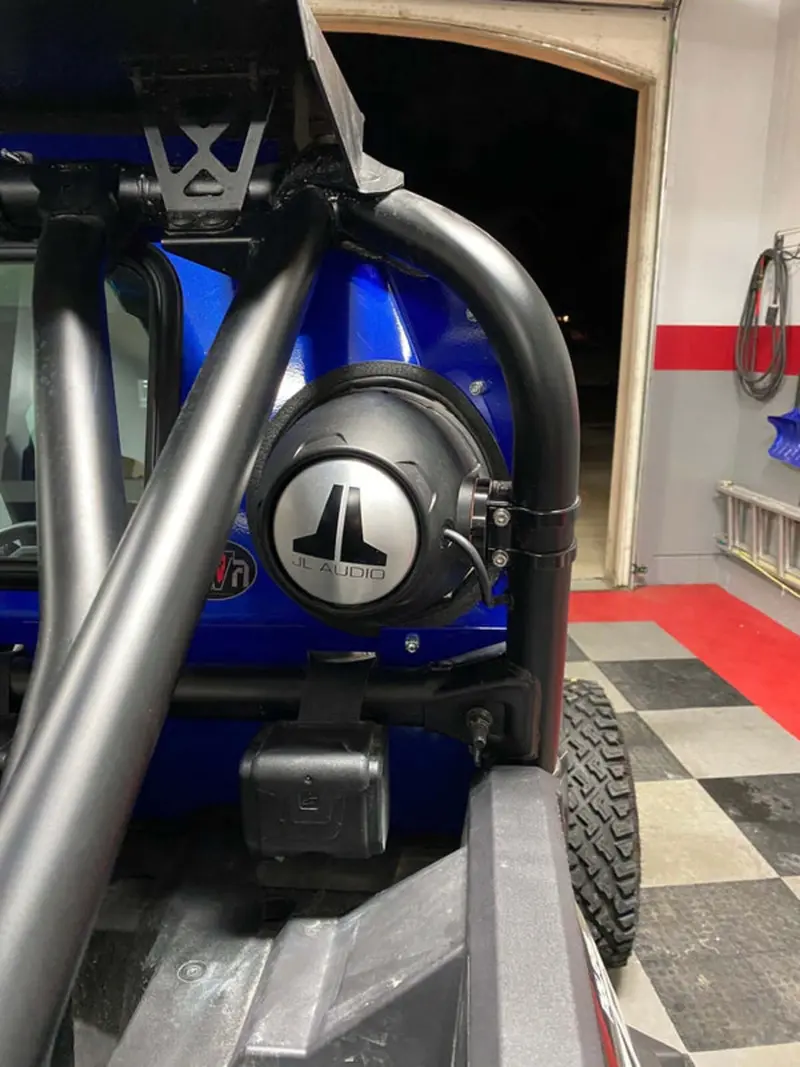 Dirt Warrior Accessories '18+ Polaris Rzr Xp Turbo S Rear Windshield W/ Speakers Cut-Out 2