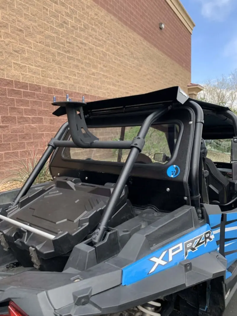 Dirt Warrior Accessories '19-'23 Polaris Rzr Xp 1000/Turbo Rear Windshield With Or W/O Harnesses 1