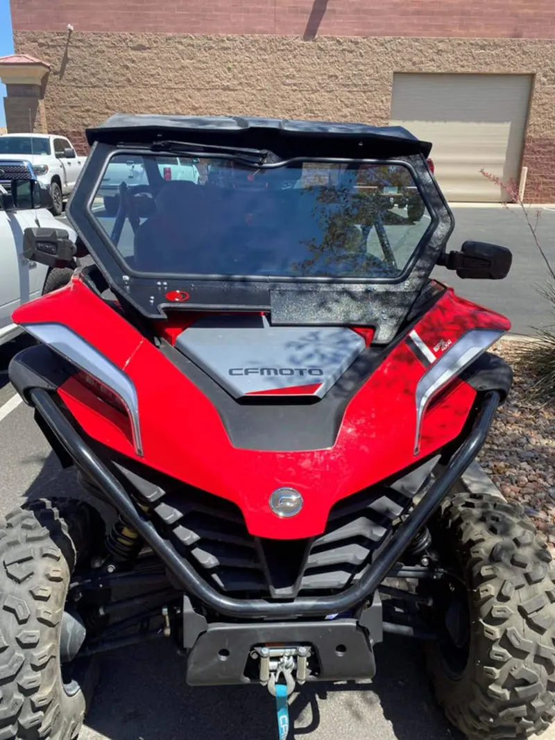 Dirt Warrior Accessories '21+ Cf Moto Z Force 950 H.O. Front Windshield 1