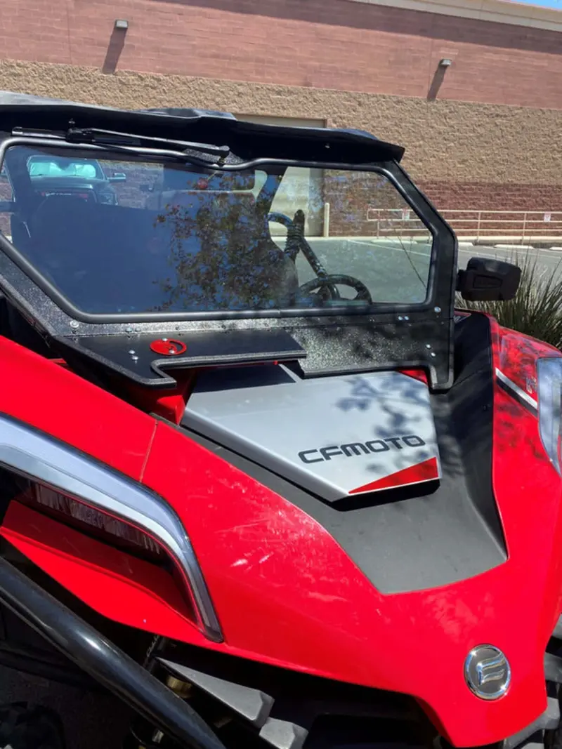 Dirt Warrior Accessories '21+ Cf Moto Z Force 950 H.O. Front Windshield 2