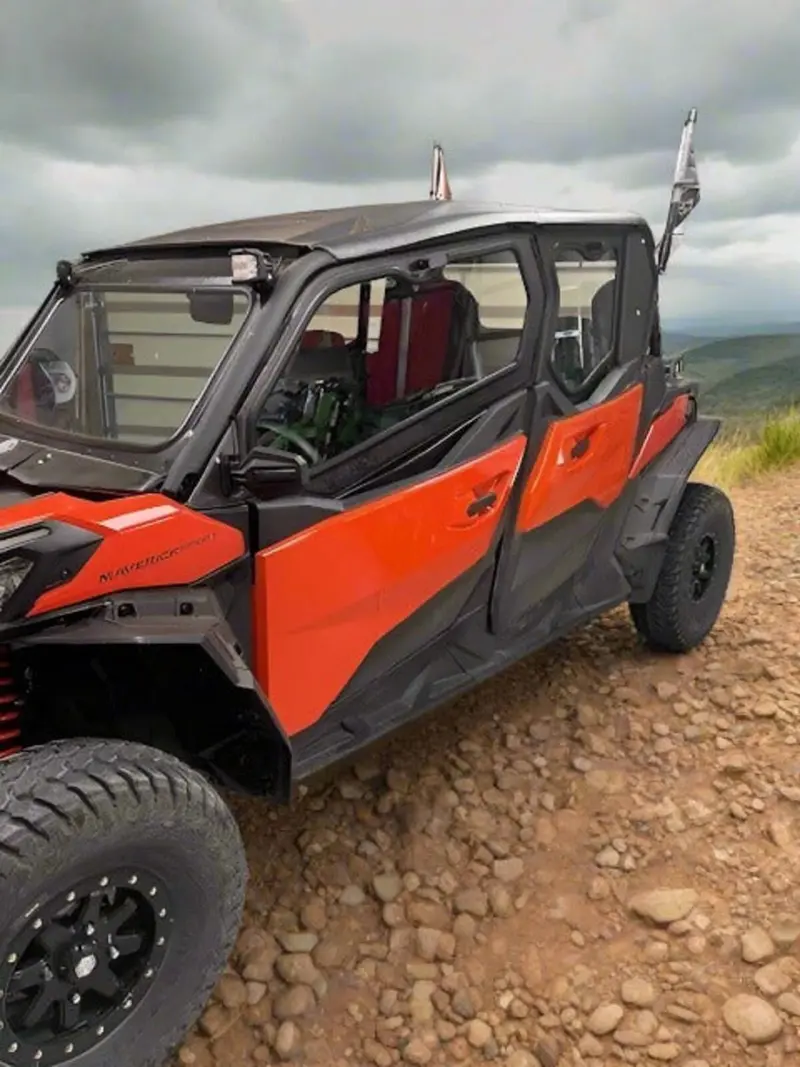 Dirt Warrior Accessories Can-Am Maverick Sport/Trail 4-Seat Cab Enclosure Upper Side Doors Panels 1