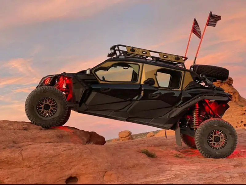 Dirt Warrior Accessories Can-Am Maverick X3 4-Seat Cab Enclosure Upper Side Doors Panels 1