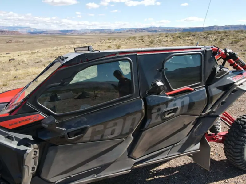 Dirt Warrior Accessories Can-Am Maverick X3 4-Seat Cab Enclosure Upper Side Doors Panels 2