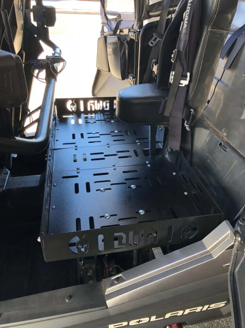 Dirt Warrior Accessories Dirt Warrior Rzr Rear Seat Mounted Cargo Rack 1