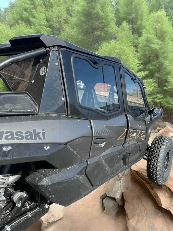 Dirt Warrior Accessories Kawasaki Teryx Krx 1000 4-Seat Cab Enclosure Upper Side Doors Panels 1