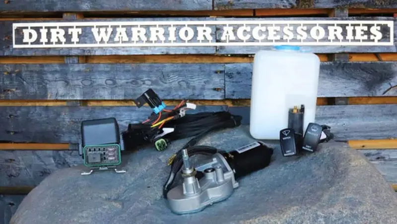 Dirt Warrior Accessories Mahindra Roxor Electric Windshield Wiper Kit 1