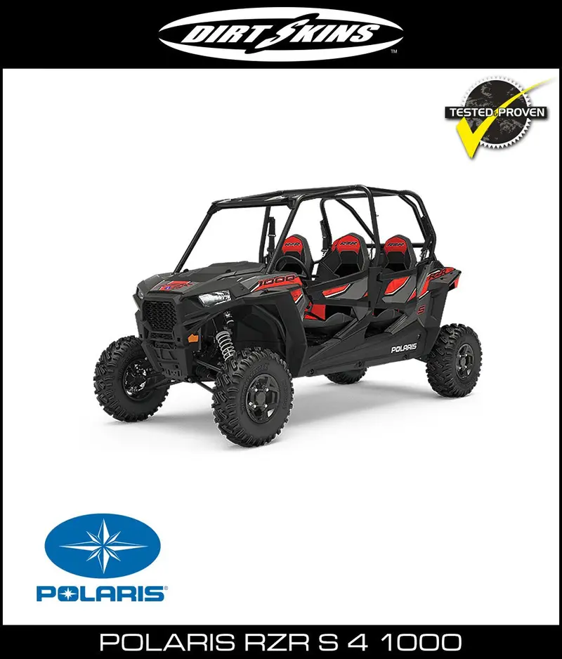Dirtskins - Polaris Rzr S4 1000 Shock Covers 1