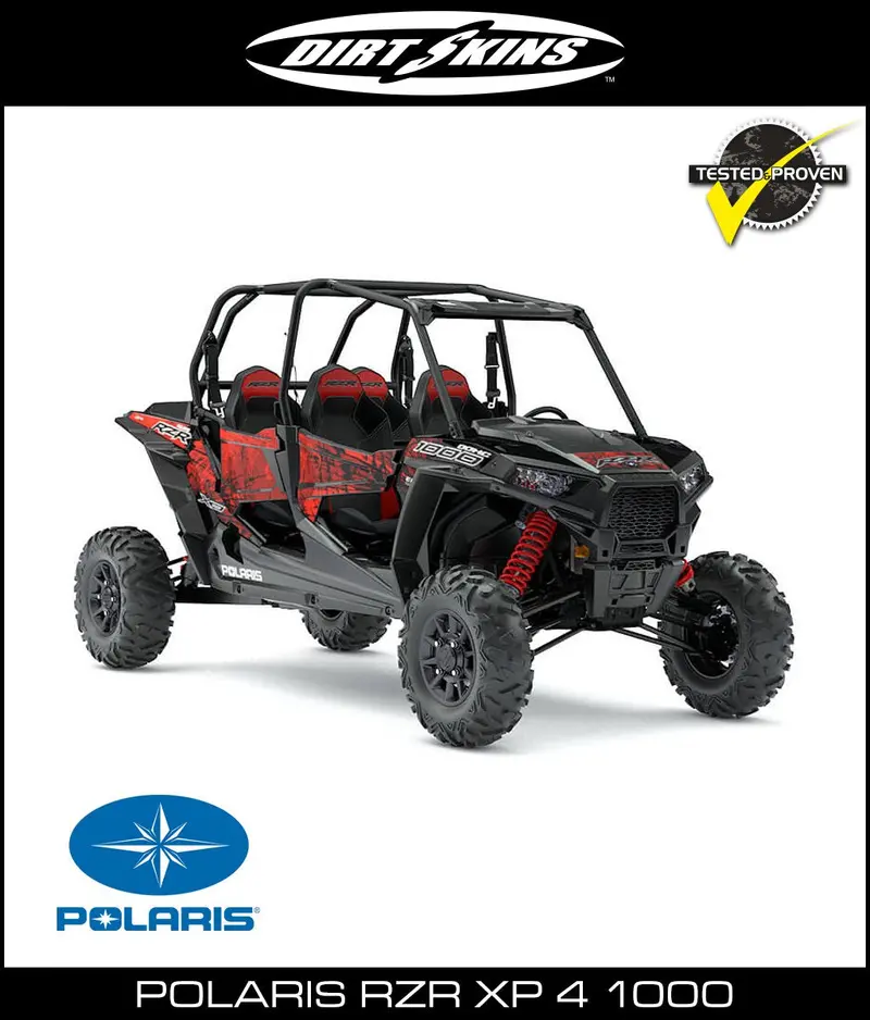 Dirtskins - Polaris Rzr Xp 4 1000 Shock Covers 1