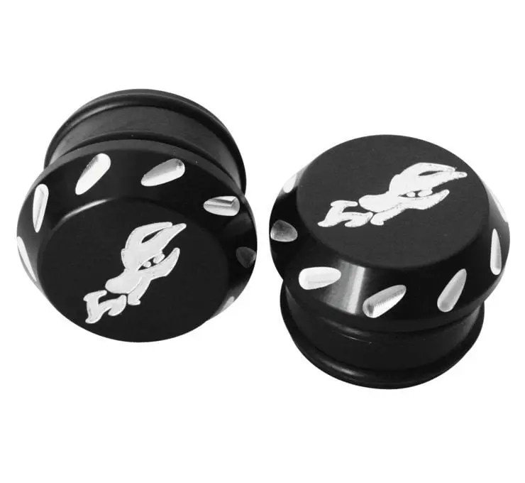 Dragonfire Racing Billet Tube End Caps 1.5" Black Anodized 1