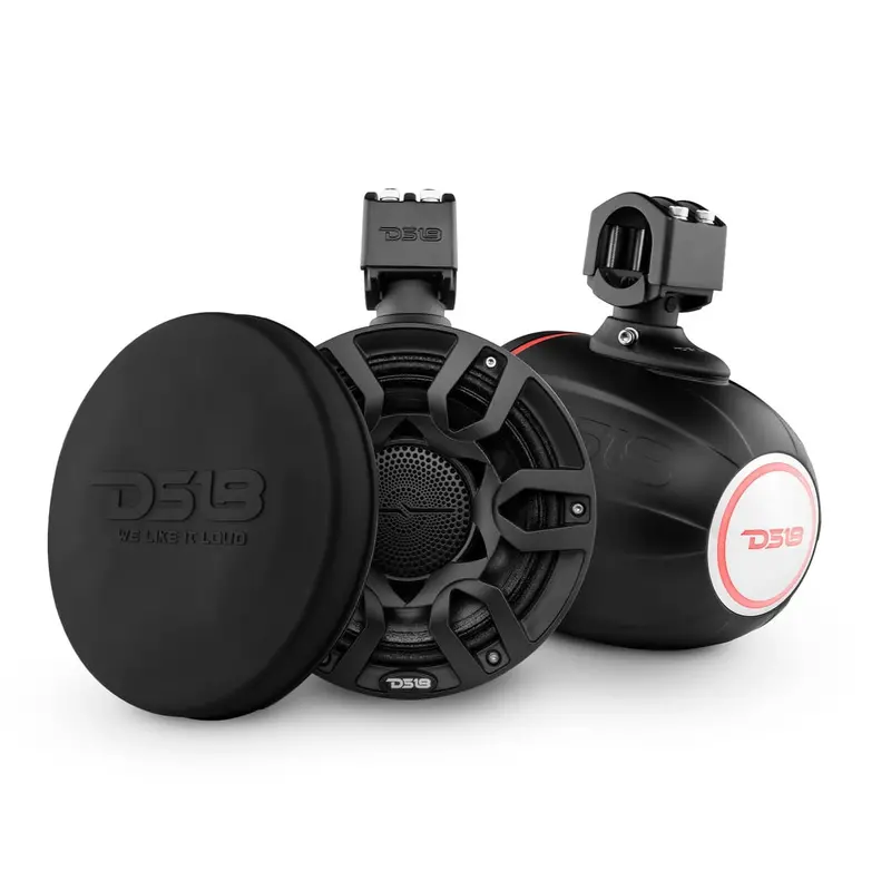 Ds 18 Nxl 8" Compact Wakeboard Tower Speakers With Hybrid Mid-Range, Compression Driver Loudspeaker, Rgb Led, 500 Watts, Speaker Cover 1