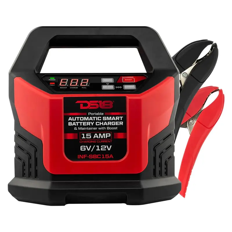 Ds18 15 Amp Automatic Smart Lithium & Agm Battery Charger, Maintainer & Jump Booster 1