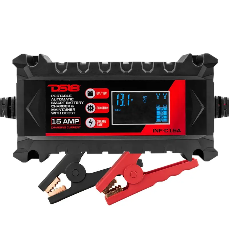 Ds18 15 Amp Automatic Smart Lithium & Agm Car Battery Charger & Maintainer 1