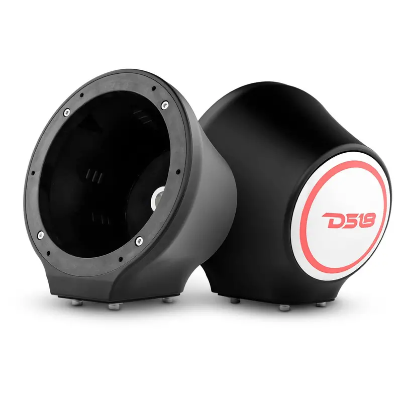 Ds18 6.5” Universal Flat Mount Kick Panel Speaker Pod W/ Rgb Led Lights 2