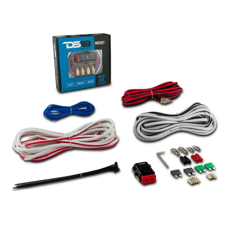 Ds18 8-Ga Marine Tinned Ofc Amplifier Installation Kit 1