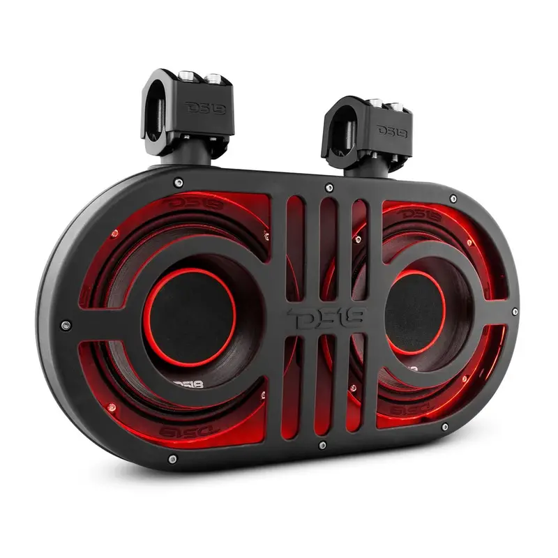 Ds18 Dual 8" Pro Roll Cage Sound Bar System W/ Built In 500 Watts Rms Rgb Led Lights 1