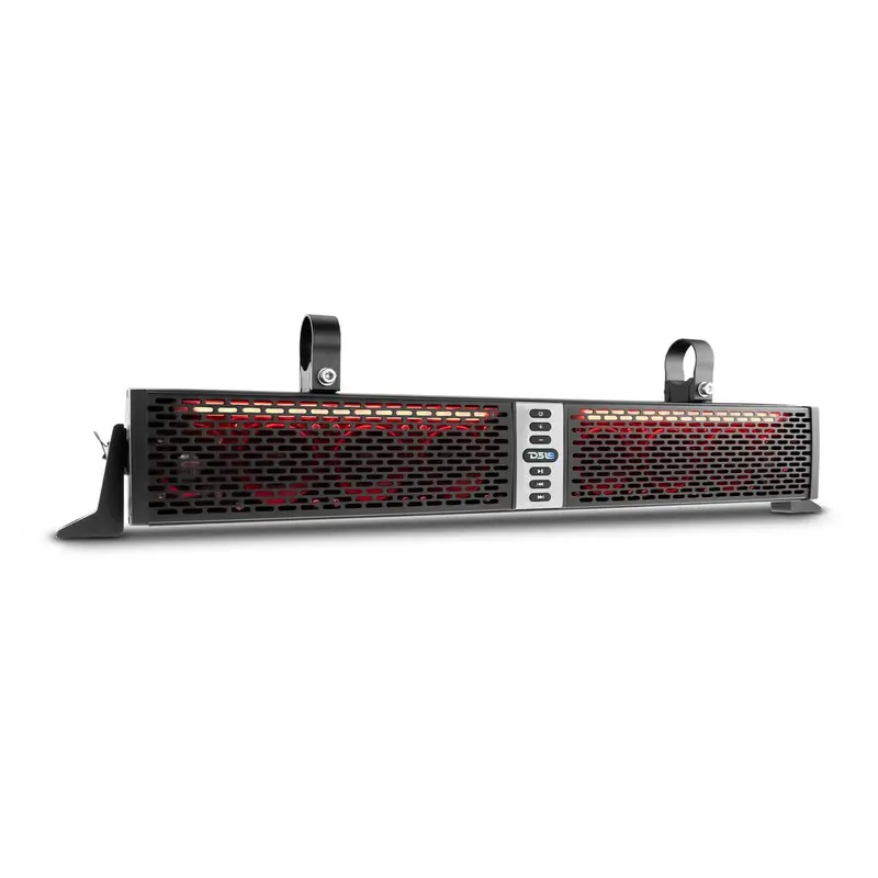 Ds18 Hydro Sbar30bt 30" Marine Water Resistant Amplified W/ Bluetooth Sound Bar Speaker System Rgb Led Lights 8 Speakers 700 Watts 1