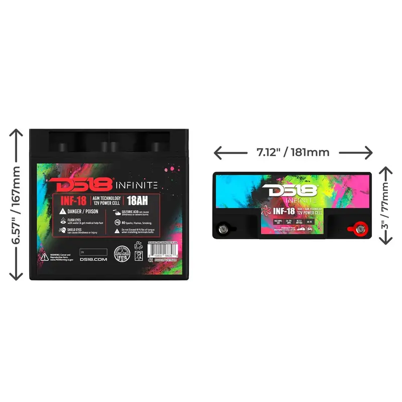 Ds18 Infinite 750 Watts 18 Ah Agm Power Cell 2