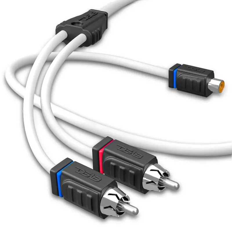 Ds18 Marine Grade Tinned 100% Copper Ofc 1 Female To 2 Male Spliter Rca 1