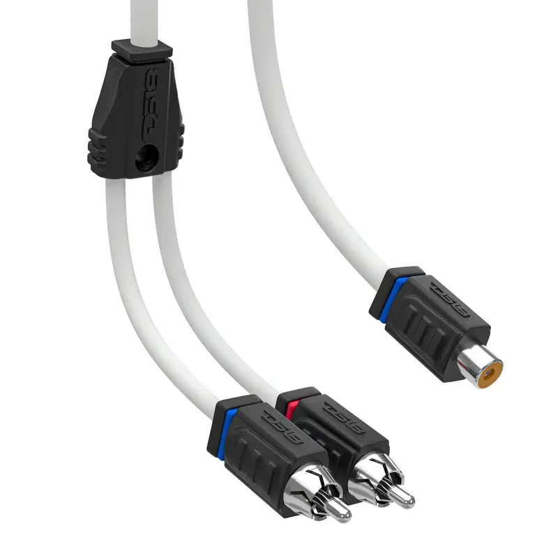 Ds18 Marine Grade Tinned 100% Copper Ofc 1 Female To 2 Male Spliter Rca 2