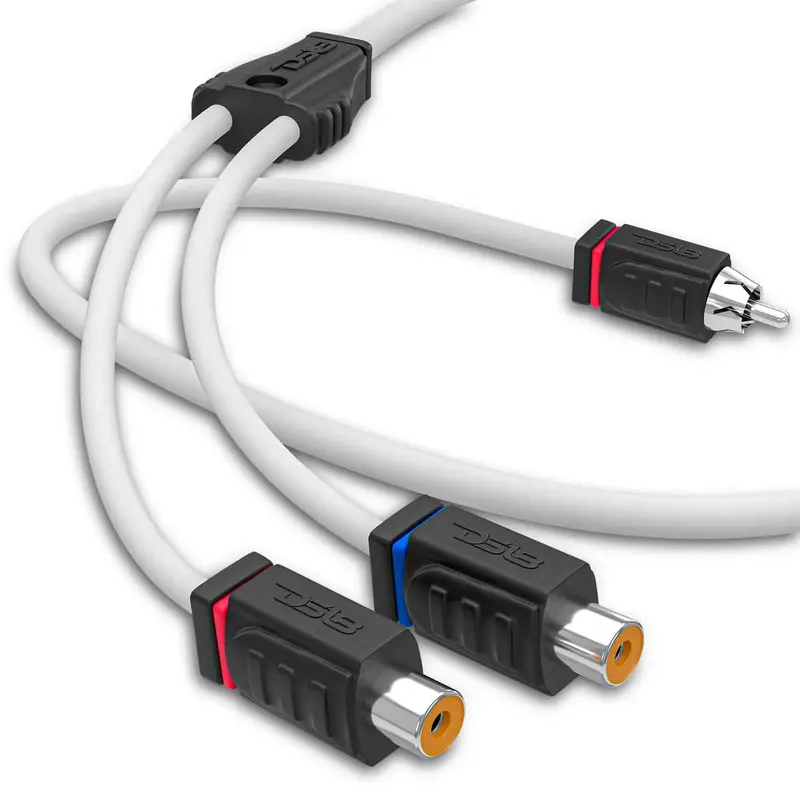 Ds18 Marine Grade Tinned 100% Copper Ofc 2 Female To 1 Male Spliter Rca 1