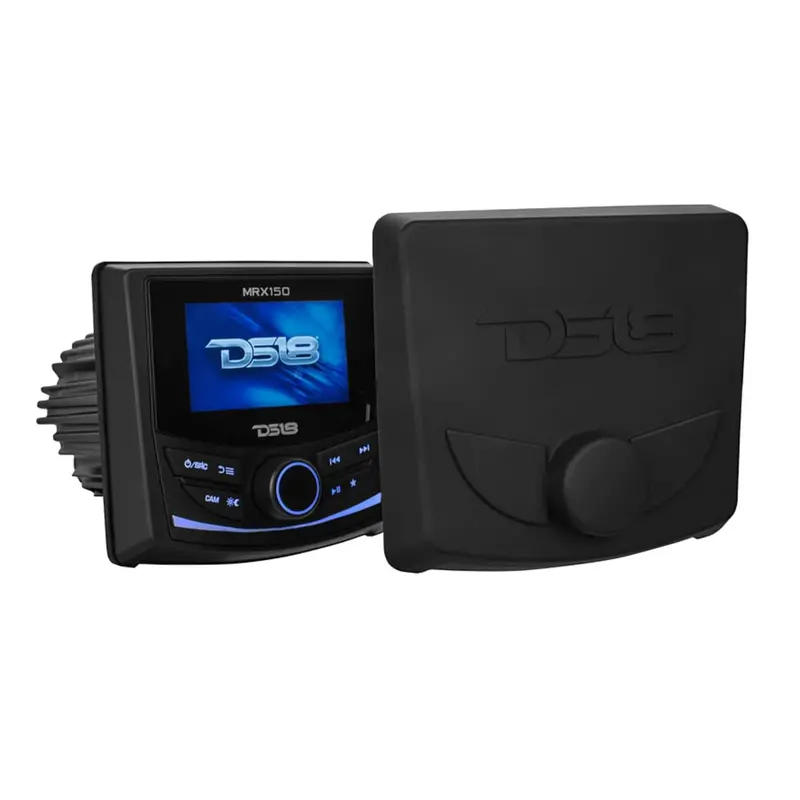 Ds18 Marine & Powersports Headunit 2 Zones, 4 Volts Output, Bt, Rds 4 X 50 Watts 3" Color Tft Screen 1