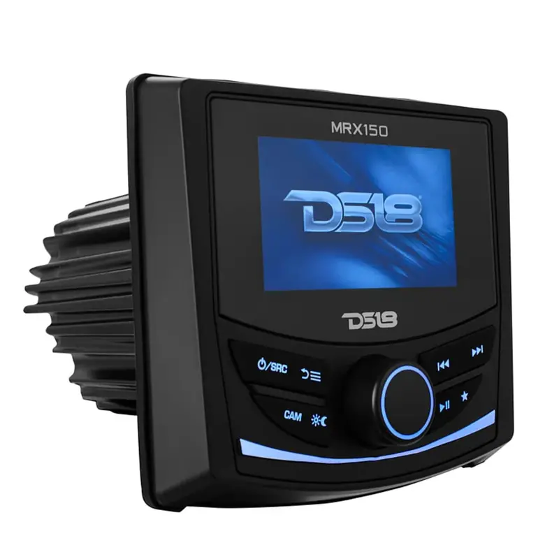 Ds18 Marine & Powersports Headunit 2 Zones, 4 Volts Output, Bt, Rds 4 X 50 Watts 3" Color Tft Screen 2
