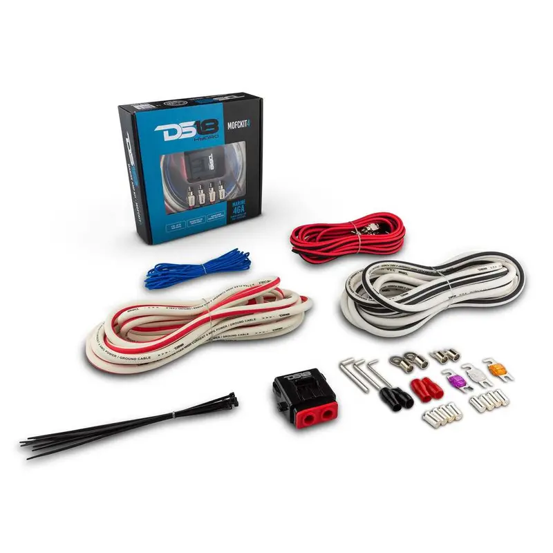 Ds18 Marine Tinned Ofc 4-Ga Amplifier Installation Kit 1