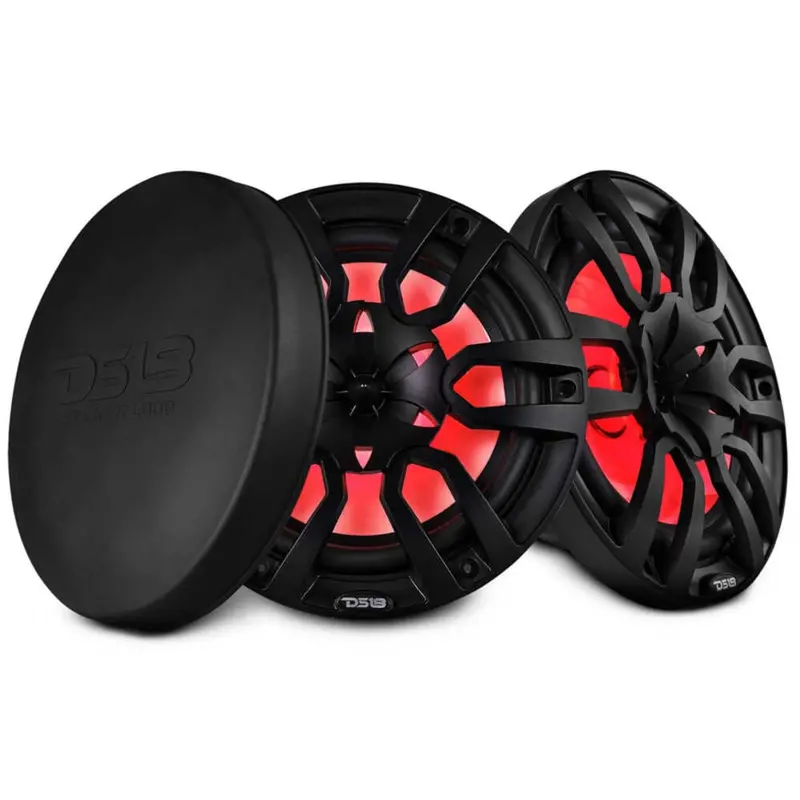 Ds18 Nxl 10" 2-Way Coaxial Marine Speaker W/ 200 Watts Rms 4-Ohm Rgb Led Lights 1
