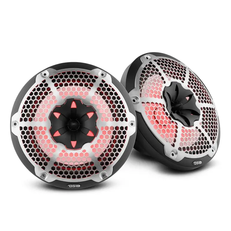 Ds18 Nxl 10" 2-Way Coaxial Marine Speaker With Rgb Led Lights 200 Watts Rms 4-Ohm 1
