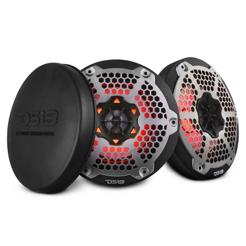 Ds18 Nxl 6.5" 2-Way Coaxial Marine Speaker W/ 100 Watts Rms 4-Ohm Rgb Led Lights 1