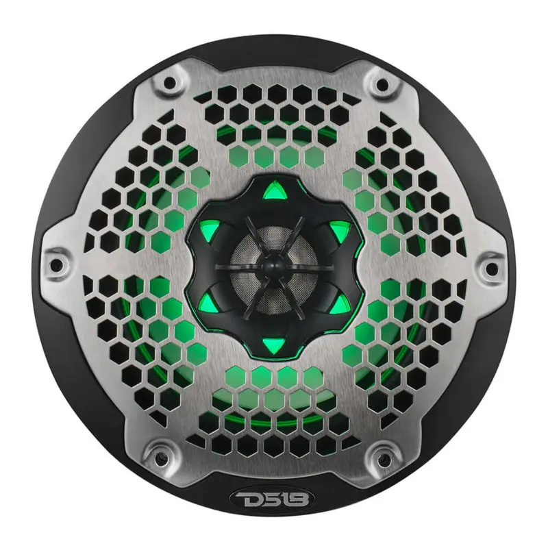 Ds18 Nxl 6.5" 2-Way Coaxial Marine Speaker W/ 100 Watts Rms 4-Ohm Rgb Led Lights 2