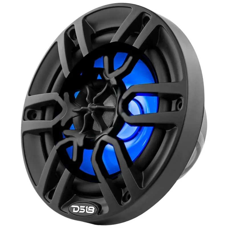 Ds18 Nxl 6.5" 2-Way Coaxial Marine Speaker W/ 100 Watts Rms 4-Ohm Rgb Led Lights 2