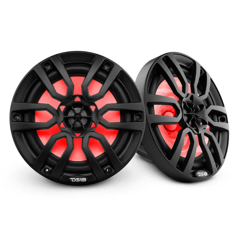 Ds18 Nxl 8" 2-Way Coaxial Marine Speaker W/ 125 Watts Rms 4-Ohm Rgb Led Lights 1