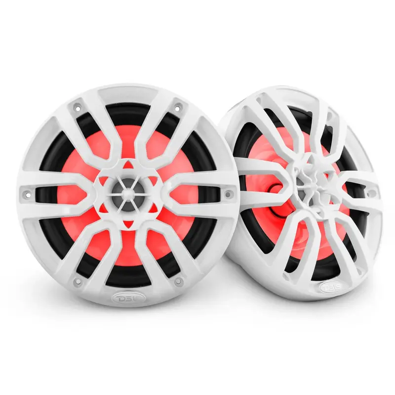 Ds18 Nxl 8" 2-Way Coaxial Marine Speaker W/ 125 Watts Rms 4-Ohm Rgb Led Lights 2