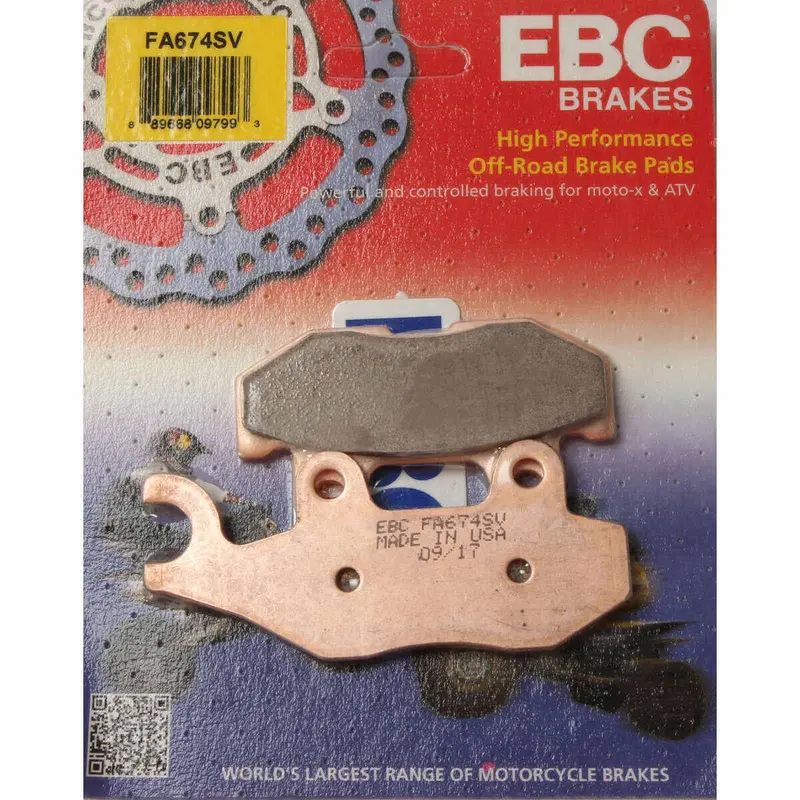 Ebc Yamaha Viking/Wolverine Sv Severe Duty Sintered Metal Brake Pads - Rear Left 1