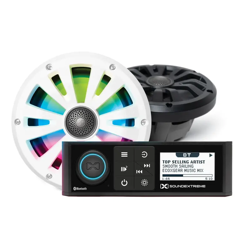 Ecoxgear Marine Din Radio 6.5" Speaker Kit 1