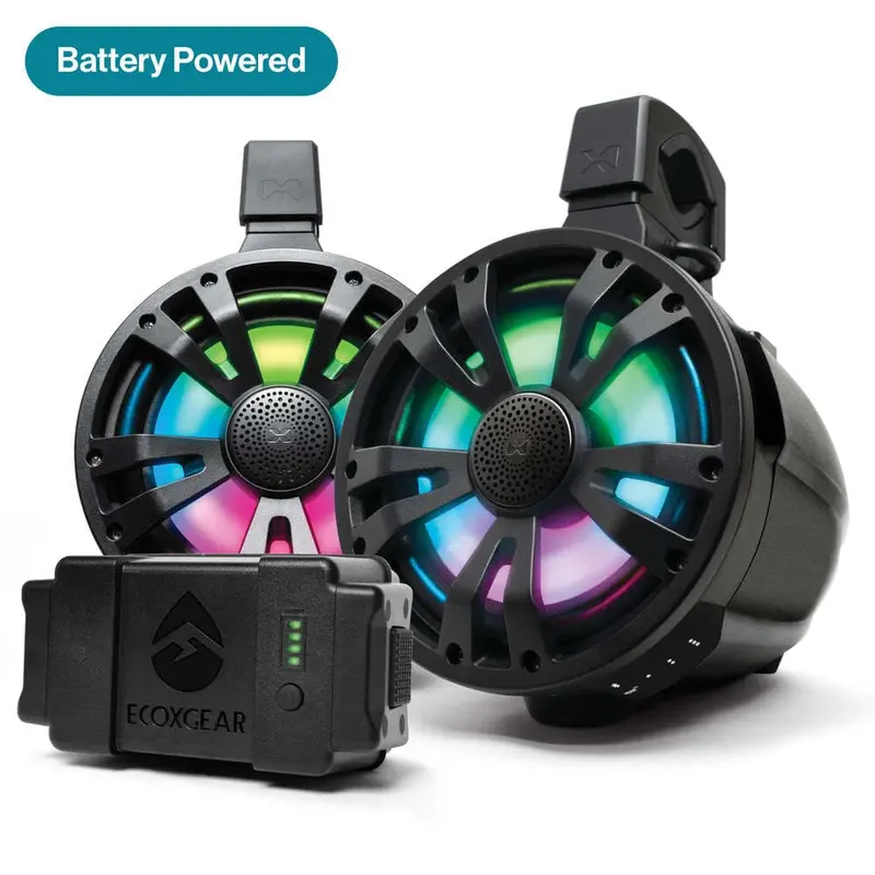 Ecoxgear Tb8 - 1 Battery Powered Bluetooth Amplified Extreme & Passive Tower Speaker 1