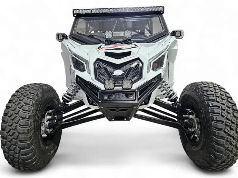 Elektric Offroad '17+ Can-Am Maverick X3 Machined Billet Front Winch Bumper - Black Anodize 1