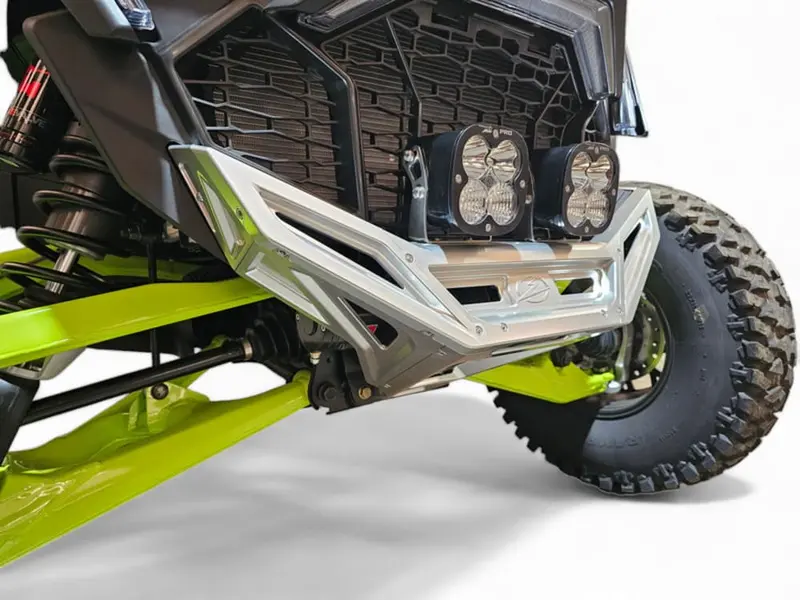 Elektric Offroad '22-'25 Polaris Rzr Pro R Machined Billet Front Winch Bumper - Clear Anodize 1
