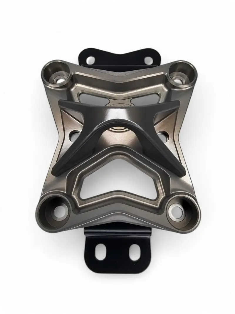 Elektric Offroad '22+ Can-Am Maverick X3 10 Bolt Radius Rod Plate W/ Pull Hook - Gunmetal 1