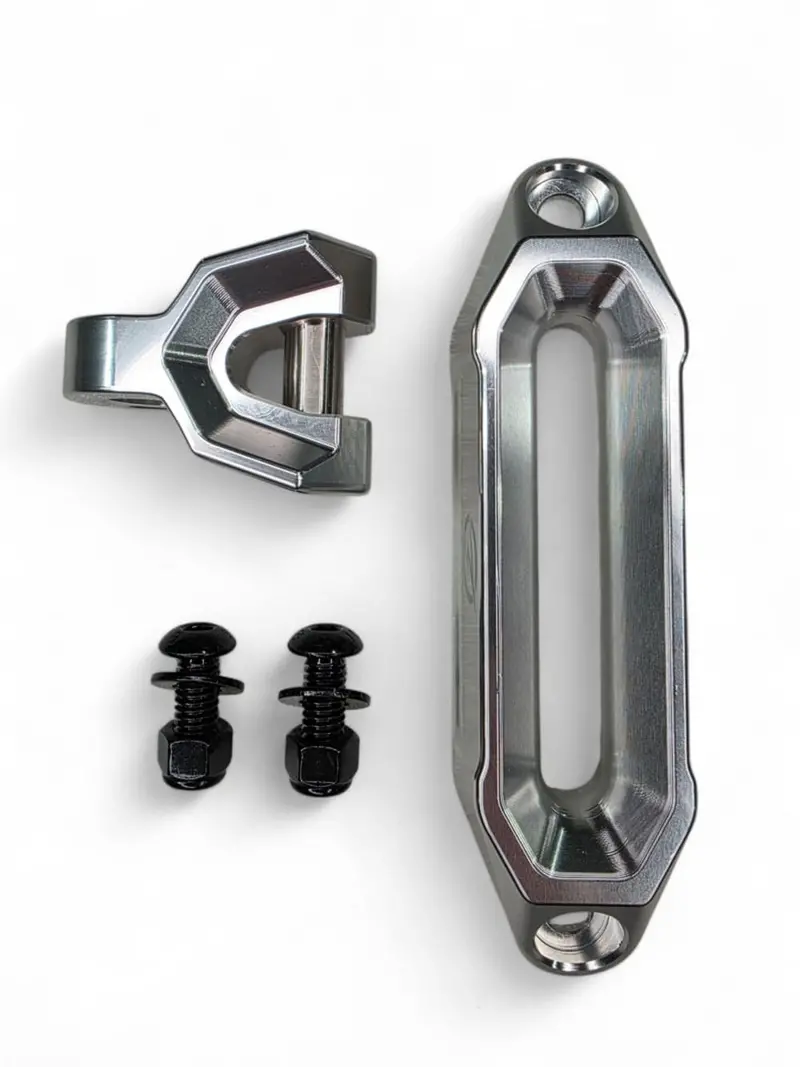 Elektric Offroad Winch Hawse Fairlead & Hook Combo - Clear 2