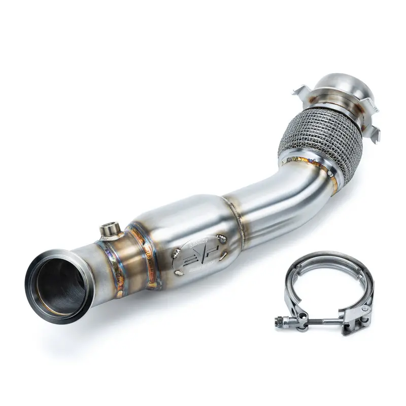 Evo Can-Am Maverick R 3 Inch Down Pipe W/ Bullet Muffler 1