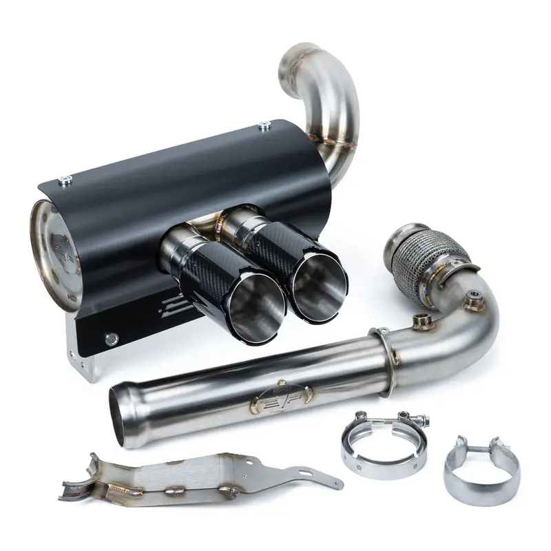 Evo Can-Am Maverick X3 Magnus 3 Inch Twin Rear Exit Full Exhaust System 1