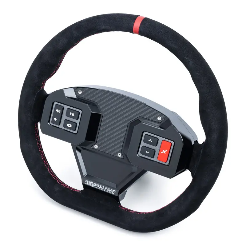 Evo Polaris Rzr Mode Multifunction Steering Wheel & Quick-Release Hub Adapter Kit 1