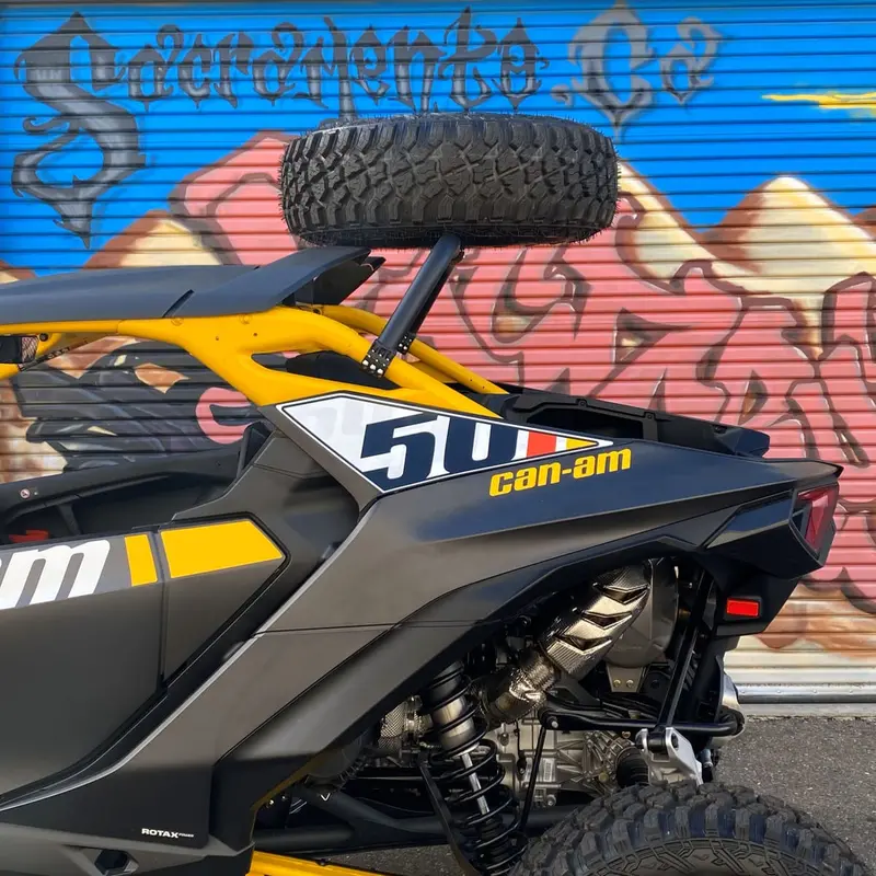Factory Utv Can-Am Maverick R Above The Roof Dual Clamp Spare Tire Mount 1