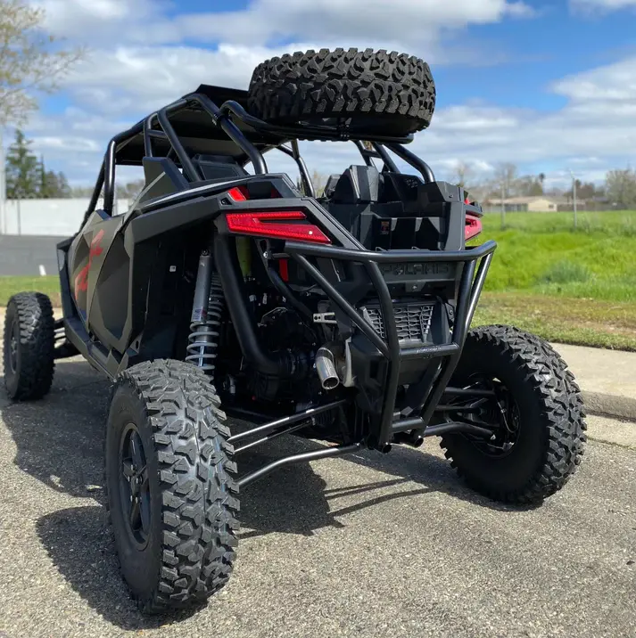 Factory Utv Polaris Rzr Turbo R 4 / Pro S 4 Dual Clamp Spare Tire Mount 2