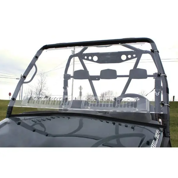 Falcon Ridge '12-'14 Arctic Cat Prowler W Aero Vent Front Hard Coated Windshield Round Bars 1