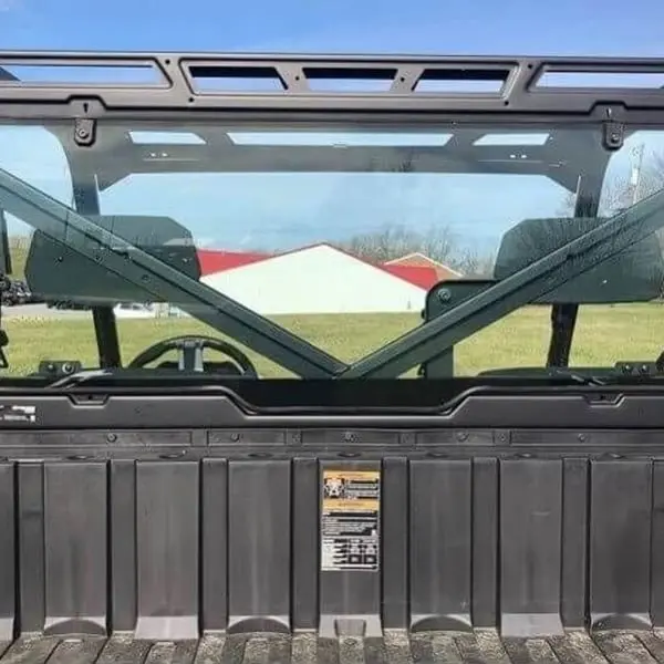 Falcon Ridge '15-'21  Mid-Size Polaris Ranger 500/570/Etx/Ev D.O.T. Approved Glass Rear Windshield 1